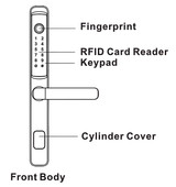 Vault Axis Double-Sided Keypad Slimline Smart Lock