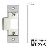 LOCKTON StrikePak MAIN STRIKE PLATE - 4mm Thick - Silver