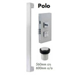 Zanda Polo Prestige Pull Handle & Lock Set - Luxury Brass Finish for Elegant Interiors