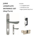 Zanda Juno Longplate Entrance with 7046E85 1143 & 1122 - 60mm Key/Turn Zanda Juno Longplate Entrance with 7046E85 1143 & 1122 - 60mm Key/Turn
