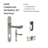 Zanda Juno Longplate Entrance with 7046E85 1143 & 1147 - 70mm Key/Key Zanda Juno Longplate Entrance with 7046E85 1143 & 1147 - 70mm Key/Key