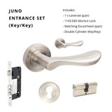 Zanda Juno Rose Entrance with 7019 1143 7020 & 1147 - 70mm Key/Key Zanda Juno Rose Entrance with 7019 1143 7020 & 1147 - 70mm Key/Key