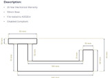 Zanda Teuila Return 55mm Privacy Set DDA - Stainless Steel Zanda Teuila Return 55mm Privacy Set DDA - Stainless Steel