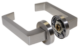 Zanda Arrow 55mm Round Rose Leverset DDA - Stainless Steel Zanda Arrow 55mm Round Rose Leverset DDA - Stainless Steel