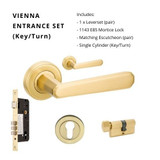 Zanda Vienna Entrance Set with 1143 9354 & 1122 - 60mm Key/Turn Zanda Vienna Entrance Set with 1143 9354 & 1122 - 60mm Key/Turn