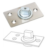 Zanda Heavy Duty Floor Mount Spindle For Pivot Doors - Stainless Steel