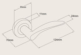 Zanda Apollo Passage Set 1131 Latch Zanda Apollo Passage Set 1131 Latch