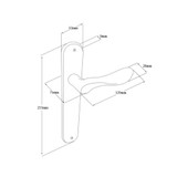 Zanda Juno LongPlate Passage 1131 Latch Zanda Juno LongPlate Passage 1131 Latch