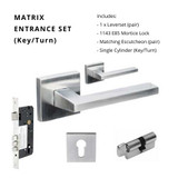 Zanda Matrix Entrance Set - 70mm Key/Turn Zanda Matrix Entrance Set - 70mm Key/Turn