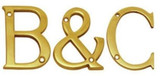 Superior Brass Alphabet - Polished Brass 150mm