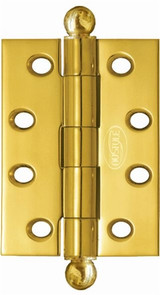 Superior Brass Butt Hinge Ball Tip Loose Pin 85x60mm - Polished Brass