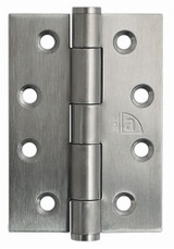 Superior Brass Butt Hinge Fixed Pin (pair) 85x60x2mm - Satin Stainess Steel