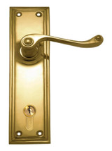 Superior Brass Entrance Lever 40 85mm Euro 50mm