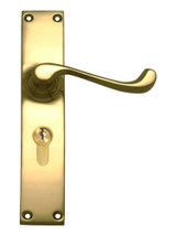 Superior Brass Entrance Lever 47.6mm Euro (3143A)