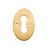 Superior Brass Escutcheon Oval Per 2 46mm