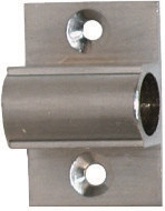 Superior Brass Flush or Barrell Bolt Raised Keeper - Polished Brass