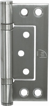 Superior Brass Hirline Fast - Fix Bearing Hinge 100x47mm - Satin Stainess Steel