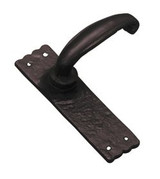 Superior Brass Lever Latch Iron - Matt Black 155x41mm