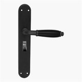 Superior Brass Lever Set 57mm Privacy Sash Locks 255x42mm - Matt Black (53820P)