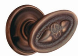 Superior Brass Nouveau Knob Latch 75mm - Antique Copper