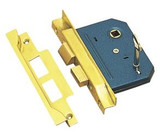 Superior Brass Rebated Lock 3 Lever 60mm