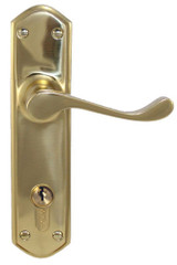 Superior Brass Entrance Lever 4 85mm Euro