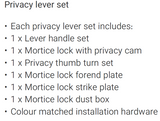 Aspen Lever Handle Set