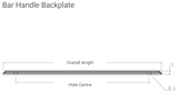 Barrington Backplate - Bar Handle