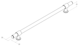 Belgravia Door Pull w B2B Fixing