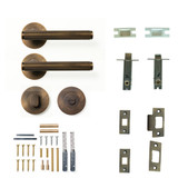 Bellevue Lined Lvr Latch Prv. Set