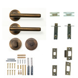 Bellevue Plain Lvr Latch Prv Set
