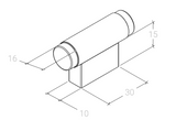 Brighton Knurled T Knob 50mm