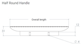 Daintree Half Round Timber Handle