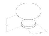 Duke Round Knob 31mm
