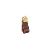 Flexa Leather Pull Dark Brown 70mm