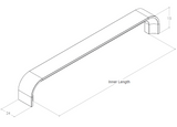 Kempten D Handle Aluminium Brushed Nickel