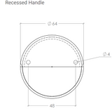 Lidd Flush Pull 60mm