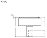 Momo Designer Monaco Round Knob 36mm