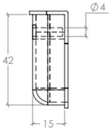 Moule Edge Flush Pull 128mm