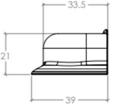 New Hampton Wide Cup Pull 96mm