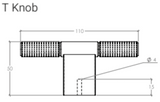 Point T Knob 110mm