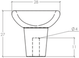 Raviolo Round Knob 29mm