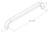 Trento D Handle Aluminium Brushed Nickel