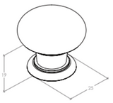 Trianon Round Knob 35mm