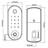 Zanda Stealth Digital DeadBolt - 60mm BackSet - Latch