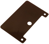 Whitco Bass Sliding - Satin Chrome Screen Door Fingerplates No Lug - Black