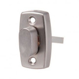 Lockwood Brass Rectangular Escutcheon with Indexing Turn - Satin Chrome