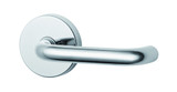 Lockwood 1370 Series 70 Lever On Round Rose Fixed Interior Half Set - Satin Chrome