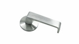Lockwood 1360 Series 90 Lever On Round Rose Exterior Half Set - Satin Chrome