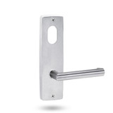 Lockwood 1901 Square End Plate with Cylinder & 155 Lever - Satin Chrome